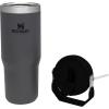 imageStanley IceFlow 20 Flip Straw Tumbler with Handle 30 oz  Twist On Lid and Flip Up Straw  Leak Resistant Water Bottle  Insulated Stainless Steel  BPAFree  ToastCharcoal