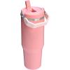 imageStanley IceFlow 20 Flip Straw Tumbler with Handle 30 oz  Twist On Lid and Flip Up Straw  Leak Resistant Water Bottle  Insulated Stainless Steel  BPAFree  ToastSummer Pink Mesa