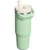 imageStanley IceFlow 20 Flip Straw Tumbler with Handle 30 oz  Twist On Lid and Flip Up Straw  Leak Resistant Water Bottle  Insulated Stainless Steel  BPAFree  ToastPistachio
