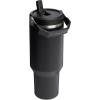 imageStanley IceFlow 20 Flip Straw Tumbler with Handle 30 oz  Twist On Lid and Flip Up Straw  Leak Resistant Water Bottle  Insulated Stainless Steel  BPAFree  ToastBlack 20