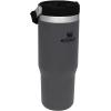 imageStanley IceFlow 20 Flip Straw Tumbler with Handle 30 oz  Twist On Lid and Flip Up Straw  Leak Resistant Water Bottle  Insulated Stainless Steel  BPAFree  ToastCharcoal