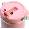 imageStanley IceFlow 20 Flip Straw Tumbler with Handle 30 oz  Twist On Lid and Flip Up Straw  Leak Resistant Water Bottle  Insulated Stainless Steel  BPAFree  ToastSummer Pink Mesa