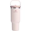 imageStanley IceFlow 20 Flip Straw Tumbler with Handle 30 oz  Twist On Lid and Flip Up Straw  Leak Resistant Water Bottle  Insulated Stainless Steel  BPAFree  ToastRose Quartz