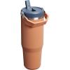 imageStanley IceFlow 20 Flip Straw Tumbler with Handle 30 oz  Twist On Lid and Flip Up Straw  Leak Resistant Water Bottle  Insulated Stainless Steel  BPAFree  ToastToast