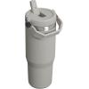 imageStanley IceFlow 20 Flip Straw Tumbler with Handle 30 oz  Twist On Lid and Flip Up Straw  Leak Resistant Water Bottle  Insulated Stainless Steel  BPAFree  ToastAsh