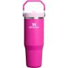 imageStanley IceFlow 20 Flip Straw Tumbler with Handle 30 oz  Twist On Lid and Flip Up Straw  Leak Resistant Water Bottle  Insulated Stainless Steel  BPAFree  ToastViolet Blossom