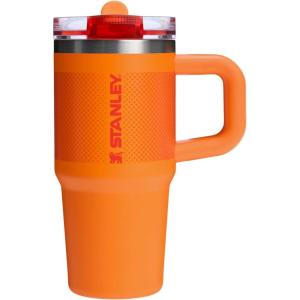 imageSTANLEY Quencher ProTour Flip Straw Tumbler with Leakproof Lid  BuiltIn Straw ampamp Handle  Cupholder Compatible for Travel  Insulated Stainless Steel Cup  BPAFreeGoldenrod Fade