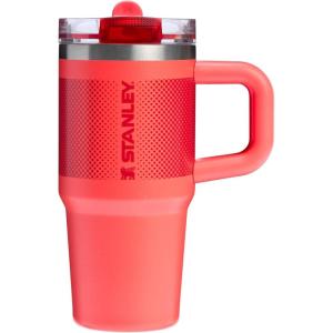 imageSTANLEY Quencher ProTour Flip Straw Tumbler with Leakproof Lid  BuiltIn Straw ampamp Handle  Cupholder Compatible for Travel  Insulated Stainless Steel Cup  BPAFreeHot Coral Fade