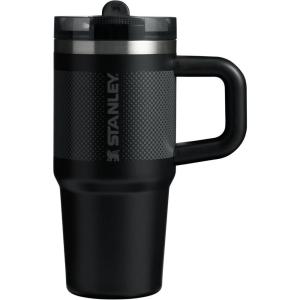 imageSTANLEY Quencher ProTour Flip Straw Tumbler with Leakproof Lid  BuiltIn Straw ampamp Handle  Cupholder Compatible for Travel  Insulated Stainless Steel Cup  BPAFreeBlack Fade