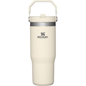 imageStanley IceFlow 20 Flip Straw Tumbler with Handle 30 oz  Twist On Lid and Flip Up Straw  Leak Resistant Water Bottle  Insulated Stainless Steel  BPAFree  ToastCream