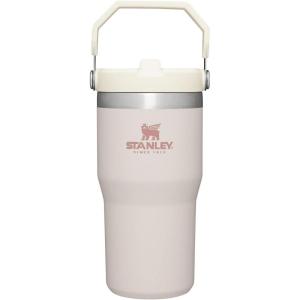 imageStanley IceFlow 20 Flip Straw Tumbler with Handle 30 oz  Twist On Lid and Flip Up Straw  Leak Resistant Water Bottle  Insulated Stainless Steel  BPAFree  ToastRose Quartz
