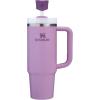 imageSTANLEY Quencher Stay Smooth AntiPucker Straw Topper 2Pack  Ergonomic Sip Through Straw Cap for Tumbler with Handle  Silicone Accessory for Drinking Cup  BPAFreeDark Lilac