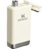 imageStanley Adventure PreParty Flask 8 oz  Leakproof Hip Flask  Hinge Connected Never Lose Cap  Insulated Stainless Steel Liquor Container  BPAFree  Hammertone GreenCream Gloss