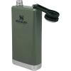 imageStanley Adventure PreParty Flask 8 oz  Leakproof Hip Flask  Hinge Connected Never Lose Cap  Insulated Stainless Steel Liquor Container  BPAFree  Hammertone GreenHammertone Green