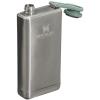 imageStanley Adventure PreParty Flask 8 oz  Leakproof Hip Flask  Hinge Connected Never Lose Cap  Insulated Stainless Steel Liquor Container  BPAFree  Hammertone GreenStainless Steel