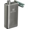 imageStanley Adventure PreParty Flask 8 oz  Leakproof Hip Flask  Hinge Connected Never Lose Cap  Insulated Stainless Steel Liquor Container  BPAFree  Hammertone GreenStainless Steel