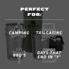 imageStanley Adventure PreParty Nesting Shot Glass Set  4 Shot Glasses in Travel Carrying Case  2 oz Stainless Steel Shooters  BPAFree  Cream GlossHammertone Green