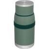 imageStanley Adventure ToGo Food Jar and Spork 24 oz  Vacuum Insulated Thermos Food Container  Wide Mouth Screw On Lid  Packable for Travel  Stainless Steel with Leakproof Lid  BPAFree  Chili RedHammertone Green