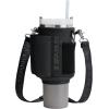 imageStanley All Day Quencher Carry All for 40 oz Tumbler with Handle  Crossbody Bag with Phone Holder Pocket Card Sleeve ampamp Detachable Strap  Water Bottle Carrier Bag  BPAFree  Rose QuartzBlack