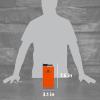imageStanley Classic Easy Fill Wide Mouth Flask 8 oz  Leakproof Hip Flask  Hinge Connected Never Lose Cap  Insulated Stainless Steel Liquor Container  BPAFree  Wisteria ShineBlaze Orange