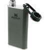 imageStanley Classic Easy Fill Wide Mouth Flask 8 oz  Leakproof Hip Flask  Hinge Connected Never Lose Cap  Insulated Stainless Steel Liquor Container  BPAFree  Wisteria ShineHammertone Green