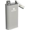 imageStanley Classic Easy Fill Wide Mouth Flask 8 oz  Leakproof Hip Flask  Hinge Connected Never Lose Cap  Insulated Stainless Steel Liquor Container  BPAFree  Wisteria ShineAsh