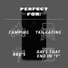 imageStanley Classic Easy Fill Wide Mouth Flask 8 oz  Leakproof Hip Flask  Hinge Connected Never Lose Cap  Insulated Stainless Steel Liquor Container  BPAFree  Wisteria ShineMatte Black