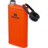 imageStanley Classic Easy Fill Wide Mouth Flask 8 oz  Leakproof Hip Flask  Hinge Connected Never Lose Cap  Insulated Stainless Steel Liquor Container  BPAFree  Wisteria ShineBlaze Orange