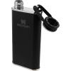 imageStanley Classic Easy Fill Wide Mouth Flask 8 oz  Leakproof Hip Flask  Hinge Connected Never Lose Cap  Insulated Stainless Steel Liquor Container  BPAFree  Wisteria ShineMatte Black