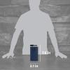 imageStanley Classic Easy Fill Wide Mouth Flask 8 oz  Leakproof Hip Flask  Hinge Connected Never Lose Cap  Insulated Stainless Steel Liquor Container  BPAFree  Wisteria ShineBlue