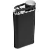 imageStanley Classic Easy Fill Wide Mouth Flask 8 oz  Leakproof Hip Flask  Hinge Connected Never Lose Cap  Insulated Stainless Steel Liquor Container  BPAFree  Wisteria ShineBlack 20
