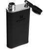 imageStanley Classic Easy Fill Wide Mouth Flask 8 oz  Leakproof Hip Flask  Hinge Connected Never Lose Cap  Insulated Stainless Steel Liquor Container  BPAFree  Wisteria ShineBlack 20