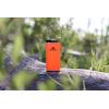 imageStanley Classic Easy Fill Wide Mouth Flask 8 oz  Leakproof Hip Flask  Hinge Connected Never Lose Cap  Insulated Stainless Steel Liquor Container  BPAFree  Wisteria ShineBlaze Orange