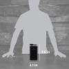 imageStanley Classic Easy Fill Wide Mouth Flask 8 oz  Leakproof Hip Flask  Hinge Connected Never Lose Cap  Insulated Stainless Steel Liquor Container  BPAFree  Wisteria ShineMatte Black
