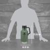 imageStanley Classic EasyPour Growler 64 oz  Keeps Beer Cold or Coffee Hot  Leakproof Steel Lined Lid and Easy to Carry Handle  Insulated Stainless Steel  BPAFree  AshGreen