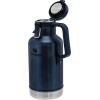 imageStanley Classic EasyPour Growler 64 oz  Keeps Beer Cold or Coffee Hot  Leakproof Steel Lined Lid and Easy to Carry Handle  Insulated Stainless Steel  BPAFree  AshNightfall