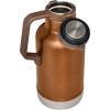 imageStanley Classic EasyPour Growler 64 oz  Keeps Beer Cold or Coffee Hot  Leakproof Steel Lined Lid and Easy to Carry Handle  Insulated Stainless Steel  BPAFree  AshMaple