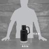 imageStanley Classic EasyPour Growler 64 oz  Keeps Beer Cold or Coffee Hot  Leakproof Steel Lined Lid and Easy to Carry Handle  Insulated Stainless Steel  BPAFree  AshMatte Black