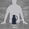 imageStanley Classic EasyPour Growler 64 oz  Keeps Beer Cold or Coffee Hot  Leakproof Steel Lined Lid and Easy to Carry Handle  Insulated Stainless Steel  BPAFree  AshNightfall