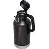 imageStanley Classic EasyPour Growler 64 oz  Keeps Beer Cold or Coffee Hot  Leakproof Steel Lined Lid and Easy to Carry Handle  Insulated Stainless Steel  BPAFree  AshCharcoal Glow
