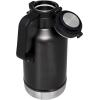 imageStanley Classic EasyPour Growler 64 oz  Keeps Beer Cold or Coffee Hot  Leakproof Steel Lined Lid and Easy to Carry Handle  Insulated Stainless Steel  BPAFree  AshCharcoal Glow