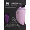 imageStanley Cross Bottle 23 oz  Travel Water Bottle with Jacquard Strap  Leakproof Tritan Lid with Removable Straw  Insulated Stainless Steel  BPAFree  Dried PineLilac