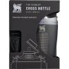 imageStanley Cross Bottle 23 oz  Travel Water Bottle with Jacquard Strap  Leakproof Tritan Lid with Removable Straw  Insulated Stainless Steel  BPAFree  Dried PineBlack