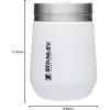 imageStanley GO Everyday Wine Tumbler 10 oz  Press Fit Drink Through Lid  Beverage Coffee and Cocktail Cup  Insulated Stainless Steel Wine Glass  BPAFree  PolarPolar