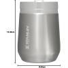 imageStanley GO Everyday Wine Tumbler 10 oz  Press Fit Drink Through Lid  Beverage Coffee and Cocktail Cup  Insulated Stainless Steel Wine Glass  BPAFree  PolarStainless Steel