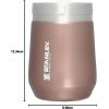 imageStanley GO Everyday Wine Tumbler 10 oz  Press Fit Drink Through Lid  Beverage Coffee and Cocktail Cup  Insulated Stainless Steel Wine Glass  BPAFree  PolarRose Quartz Glow