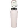 imageStanley IceFlow Cap and Carry Water Bottle  Wide Mouth Twist Lid  Lightweight ampamp Leakproof for Travel ampamp Sports  Insulated Stainless Steel  BPAFreeRose Quartz Glimmer