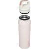 imageStanley IceFlow Cap and Carry Water Bottle  Wide Mouth Twist Lid  Lightweight ampamp Leakproof for Travel ampamp Sports  Insulated Stainless Steel  BPAFreeRose Quartz Glimmer