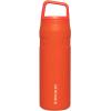 imageStanley IceFlow Cap and Carry Water Bottle  Wide Mouth Twist Lid  Lightweight ampamp Leakproof for Travel ampamp Sports  Insulated Stainless Steel  BPAFreeTigerlily