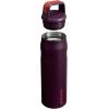 imageStanley IceFlow Cap and Carry Water Bottle  Wide Mouth Twist Lid  Lightweight ampamp Leakproof for Travel ampamp Sports  Insulated Stainless Steel  BPAFreePlum